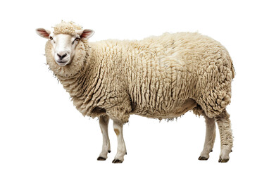 Sheep on white background,png