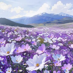 Wall Mural - flower background