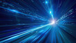 ©  Mohammad Xte - Blue Rays Zoom in Motion Effect, Light Color Trails