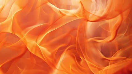 Wall Mural - Dynamic, fiery orange smoke bursting against a night-like background, with vibrant ground lighting.