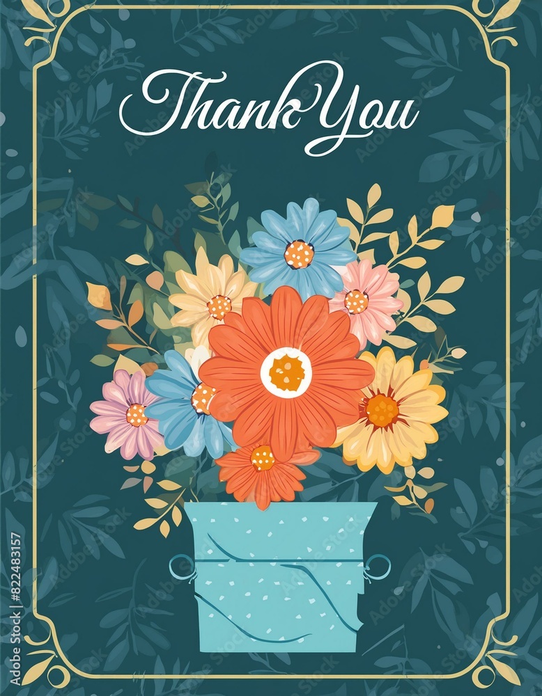 Thank You Message - Hand Lettering of Thankful Card or Gift Card for ...