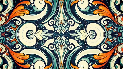 Wall Mural - Abstract decorative pattern in vector format.