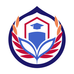 Wall Mural - Education logo icon