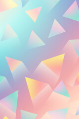 Wall Mural - A colorful abstract background with triangles and squares