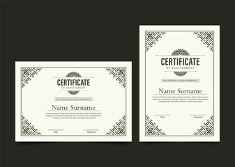Wall Mural - Achievement certificate best award diploma