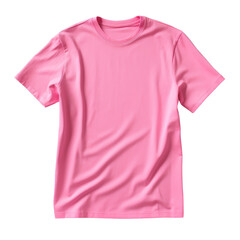 Wall Mural - Pink t shirt Isolated on transparent background, png, cut out.