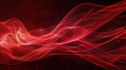 Wall Mural - technology background, digital background, abstract red background with bright line textured, technology background,