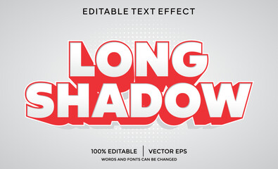 Wall Mural - long shadow 3D text effect template