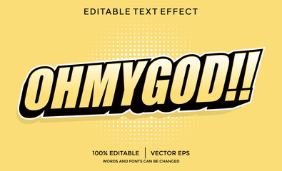Poster - ohmygod 3D text effect template