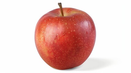 Aufkleber - Red apple isolated on white background clipping path full depth of field : Generative AI