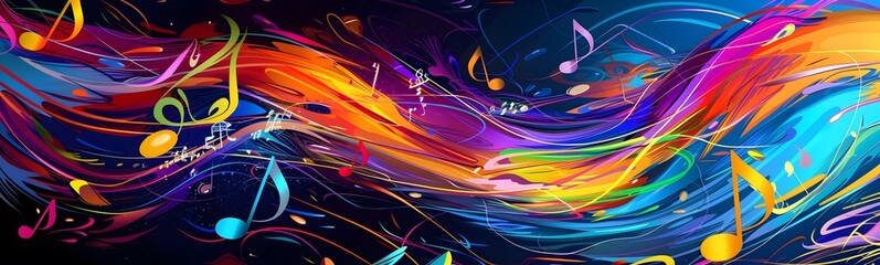 Wall Mural - music background