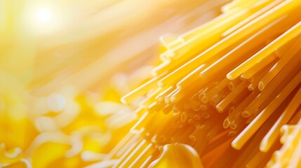 Poster - Raw pasta closeup Pasta background : Generative AI