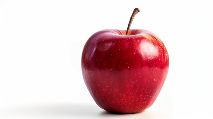 Aufkleber - Red apple isolated on white background clipping path full depth of field : Generative AI
