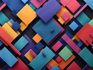 Wall Mural - abstract geometric background