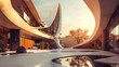 © Palung - World Architecture Day Concept. Modern architecture background for business