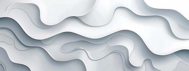 Wall Mural - abstract elegant white background with light grey, leaving left space for text