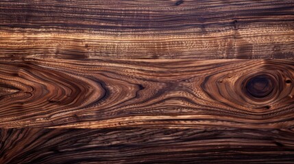 Wall Mural - luxurious walnut wood texture with rich oil finish horizontal pattern illustration
