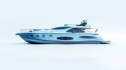 the blue yacht is the most expensive yacht in the world, Generative AI illustrations.