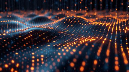 Fototapete - abstract technology background digital data tech wallpaper, business backdrop 