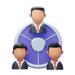 Aufkleber - 3D Target Audience Identify the group