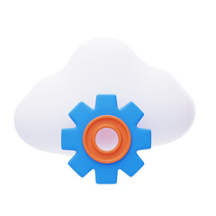 Aufkleber - 3D Cloud Service Scalable Solution Customize sources