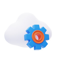 Aufkleber - 3D Cloud Service Scalable Solution Customize sources