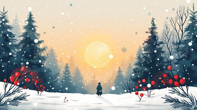 Business Christmas and New Year Cards. Vector illustration concepts for social media banner, background, greeting card, party invitation card, poster, website banner, marketing material