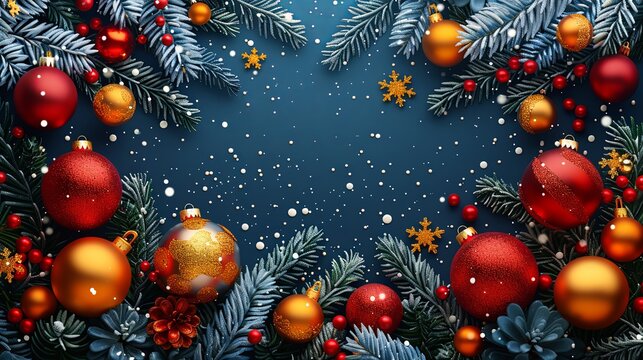 Business Christmas and New Year Cards. Vector illustration concepts for social media banner, background, greeting card, party invitation card, poster, website banner, marketing material