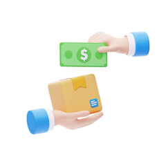 Poster - 3D The purchasing process begins with identifying needs or wants