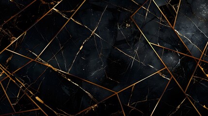 black marble background with golden veins