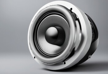 speakers white car background olated subwoofers set audio speaker isolated sound system stereo music bass power equipment loudspeaker black modern