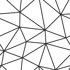 Poster - abstract background with mosaic triangle shapes. big triangles size. light lines weight. repeatable 