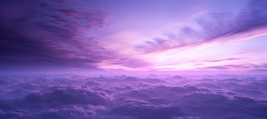 Canvas Print - A gradient that shifts from deep violet at the bottom to a soft lavender at the top background