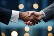 © PNG&Background Image - Close-up of a handshake between business partners with copy space.