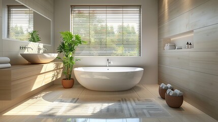 Sticker - Modern Minimal House Bathroom