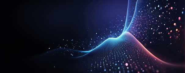 Digital background for advanced technological operations, neural networks, AI, data transmission, encryption, digital archives, audio and visual representations, scientific research and etc