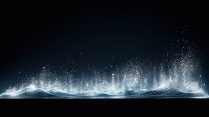 Poster - mesmerizing flow of blockchain data particles, 