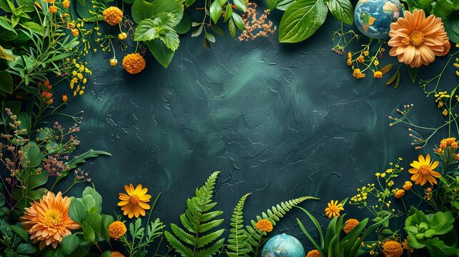 Earth day banner. Vector concept for graphic and web design, business presentation, marketing and print material, social media