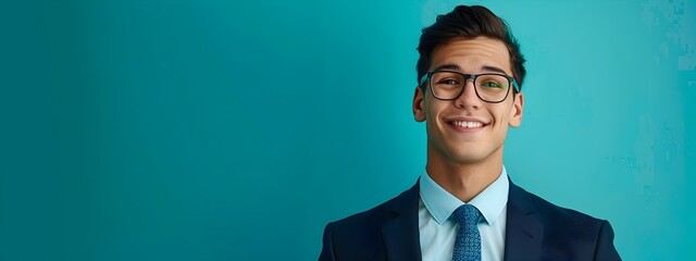 Wall Mural - Confident Commercial Loan Officer Smiling in Office Portrait