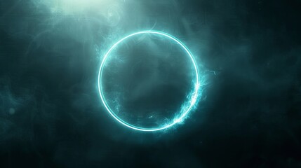 Wall Mural - Overlay of a ring of light.
