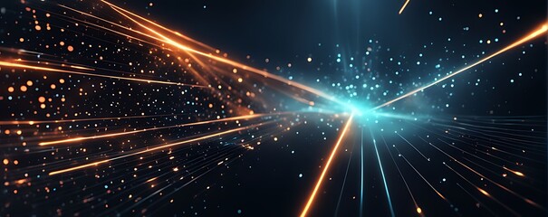 Digital background for advanced technological operations, neural networks, AI, data transmission, encryption, digital archives, audio and visual representations, scientific research and etc