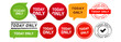© bakhtiarzein - stamp speech bubble and label sticker today only sign for offer exclusively special sale product