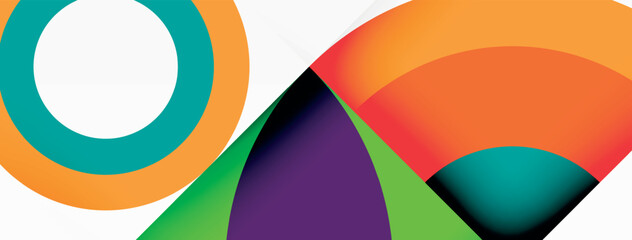 Aufkleber - The logo features vibrant colors with a circle and a triangle set against a white background, showcasing themes of colorfulness, symmetry, and pattern