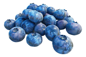 Wall Mural - Blue berries Isolated on white background