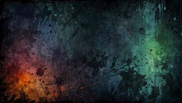 grunge gaming scratch texture background. Watercolor illustration