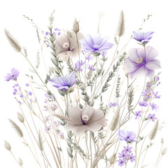 Wall Mural - illustration of flowers