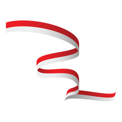 indonesian flag ribbon decoration