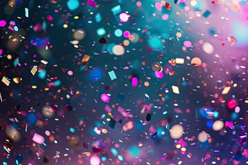 Poster - Design a festive confetti background for celebration