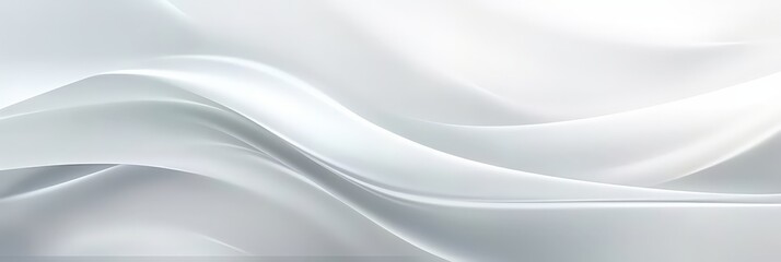 Poster - abstract white wave business background, banner