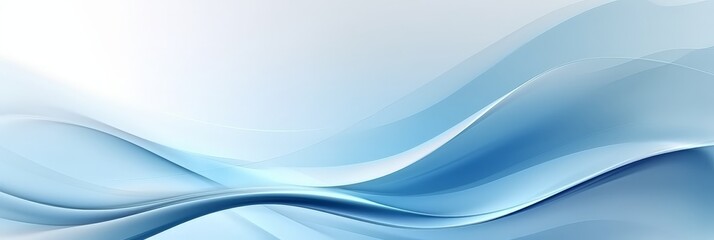 Wall Mural - Abstract light blue background with white waves   Business  background,  presentation design, 